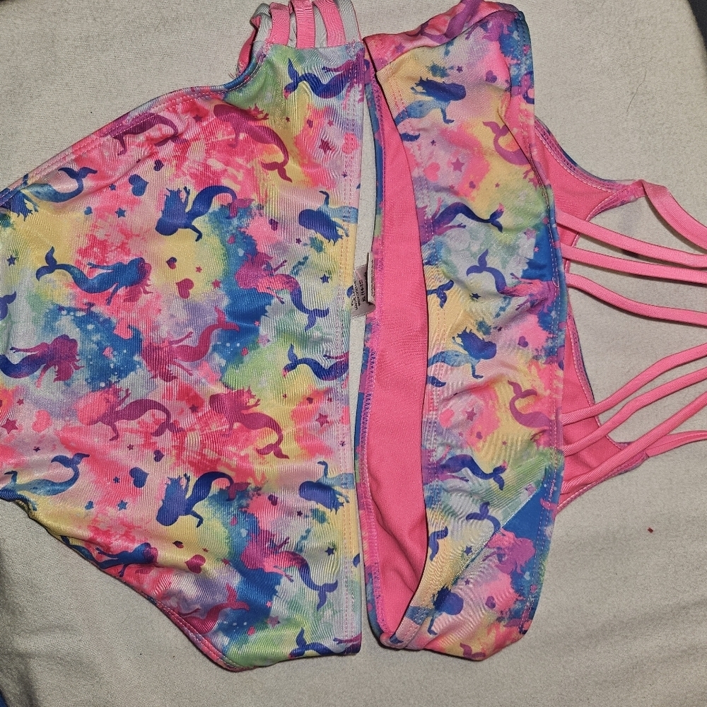 Wonder Nation Girls Mermaid Bikini Size Xl (14-16) - Picture 6 of 9